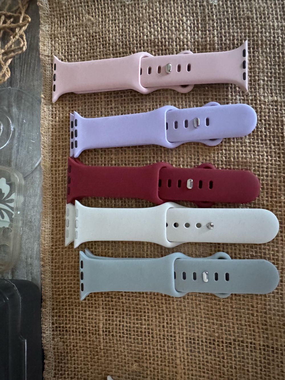 Silicone Replacement Watch Band - Purple, Red, White, Gray Options